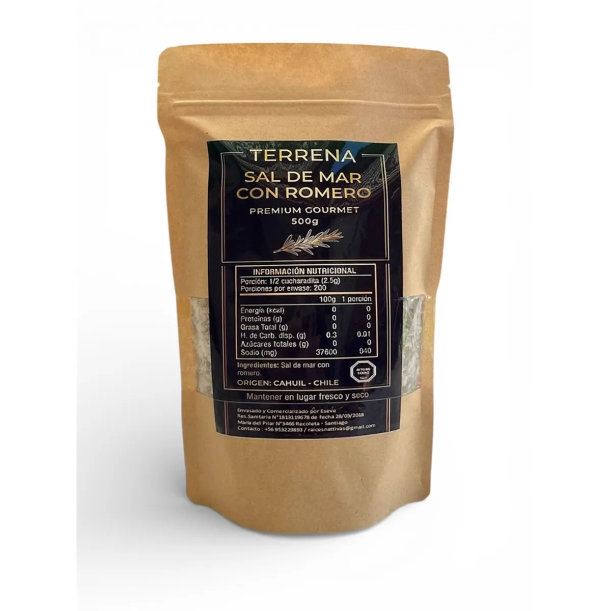 GENERICO - Sal de Mar Premium con Romero de 500 gramos