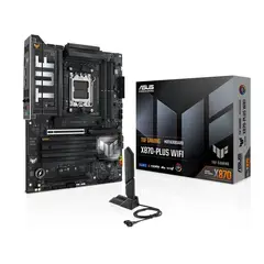 ASUS - Placa Madre TUF GAMING X870-PLUS WIFI, Socket AM5, 4 x DDR5, HDMI, 2xUSB4, 4 xM.2, Wi-Fi7, ATX