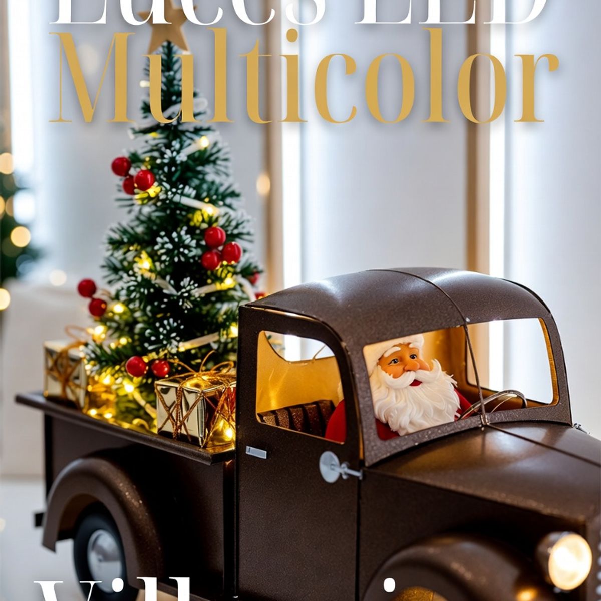 MOVI - Camioneta Navideña Musical con Luz y Regalos Navideños