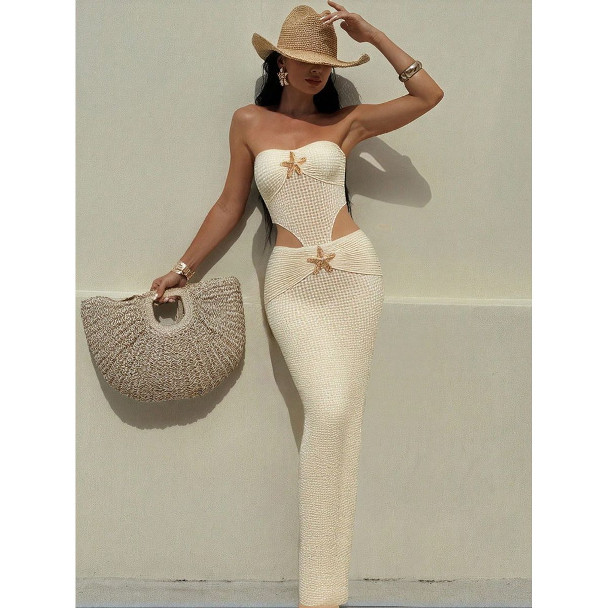 VARIOS - Vestido Starfish Riviera Aceituna She Shines