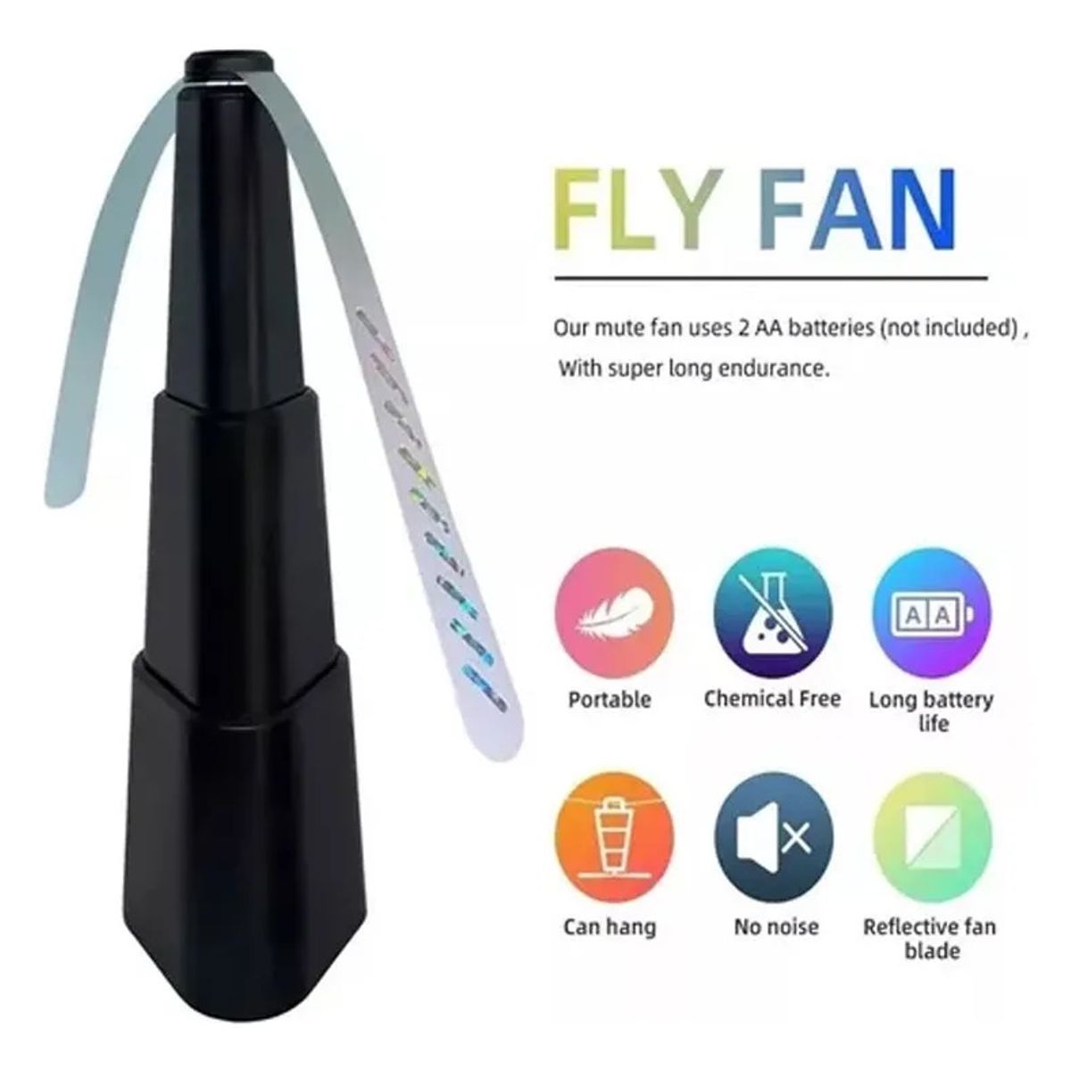 GENERICO - Ventilador Repelente Moscas Abejas Mosquitos Espanta Bichos