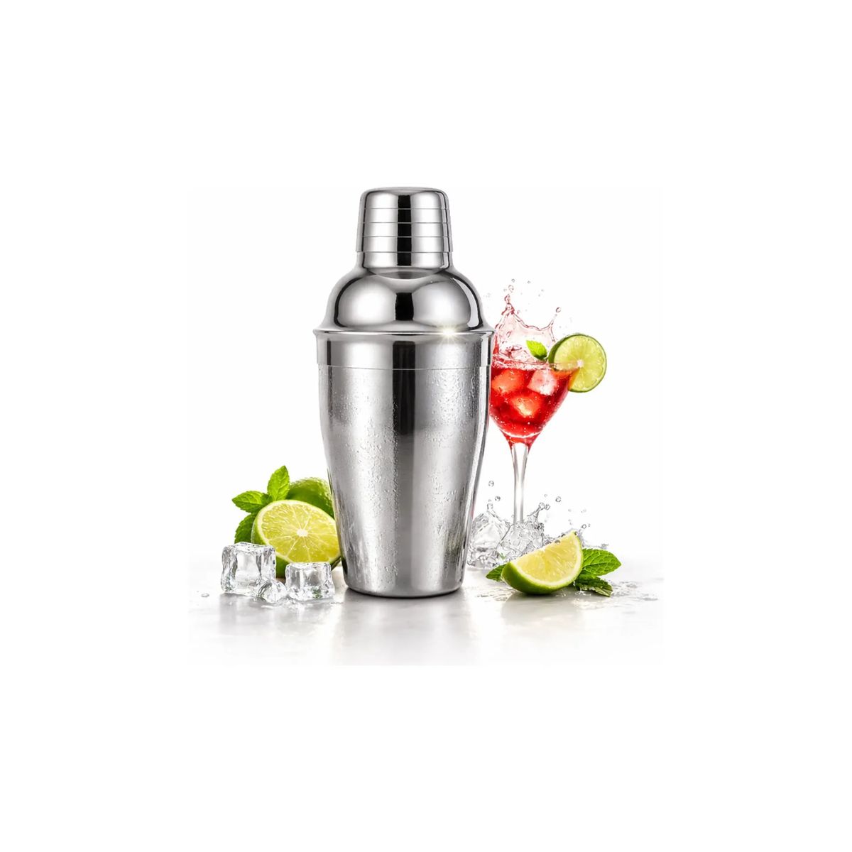 GENERICO - Coctelera Profesional Acero Inoxidable 550ml Bartender