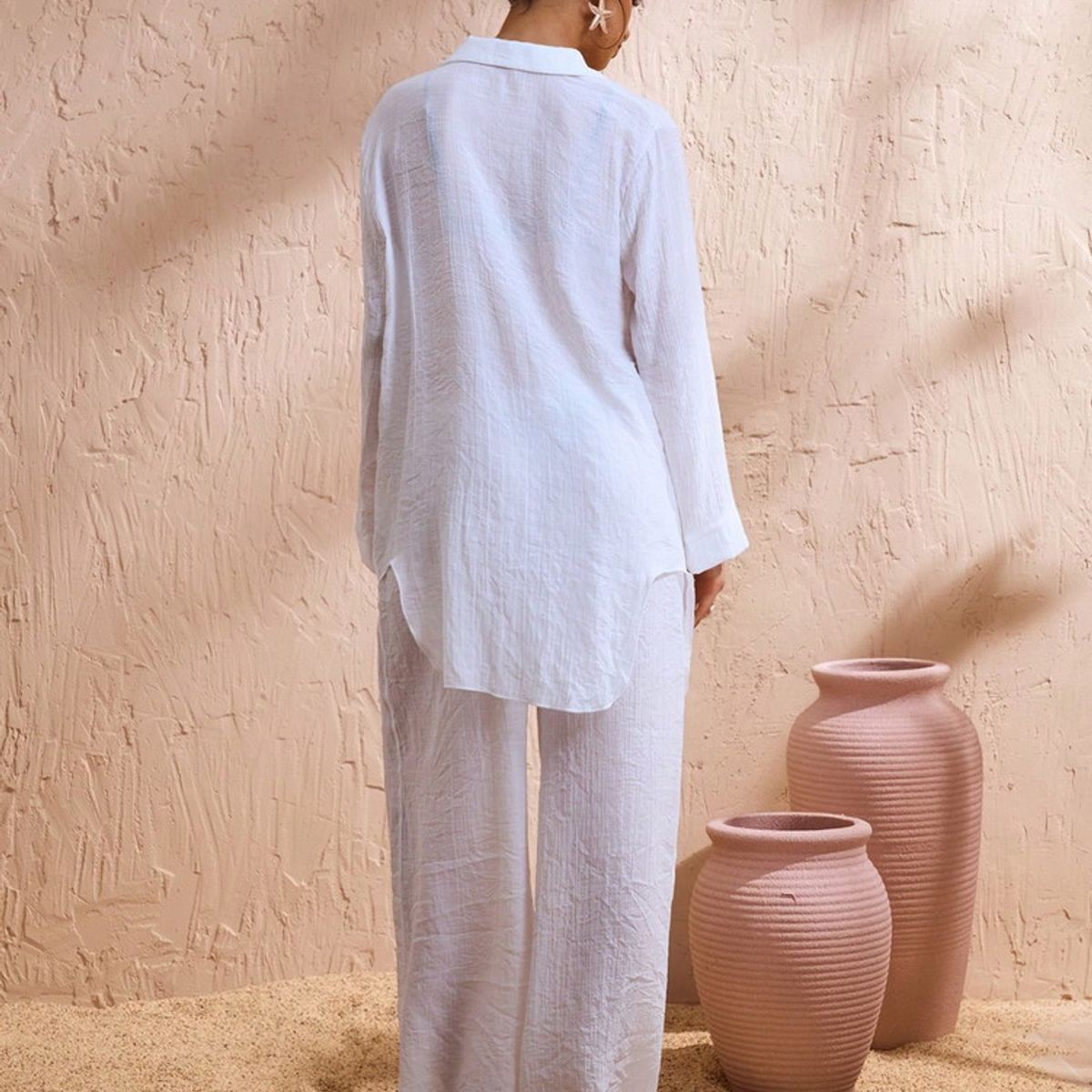 VARIOS - Kimono Breeze Blanc Blanco She Shines