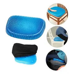 GENERICO - Cojin De Gel Asiento De Silicon Suave Ortopedico Flexible