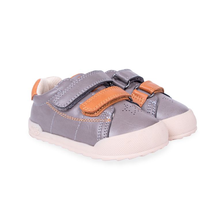 Zapatillas Gris Niño PZD211-26MAR