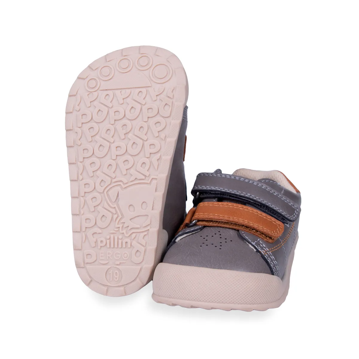 PILLIN - Zapatillas  Gris Niño Pillin PZD211-26MAR