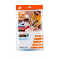 GENERICO - Pack 6 Bolsa Vacio 70x100cm Ahorra 75% Espacio Ropa Frazadas Plumones Triple Sello Armario