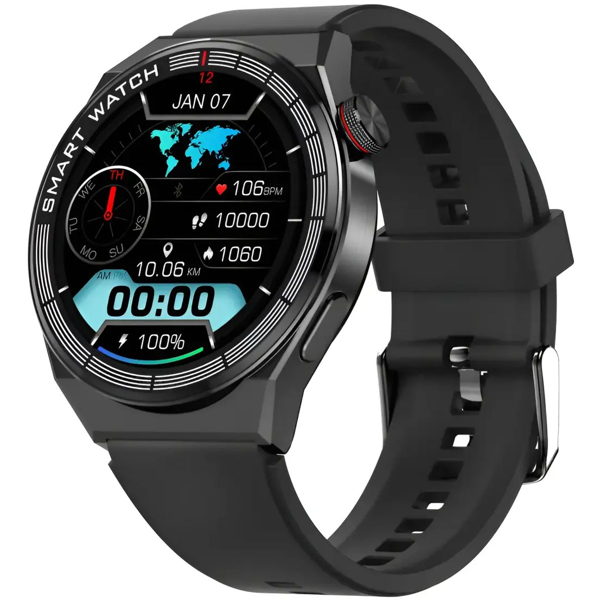 DEVIA - Smartwatch Devia Reloj Inteligente Devia Smart Watch Pro1 V2 Black