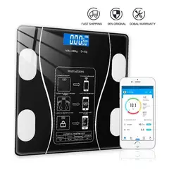GENERICO - Balanza corporal digital inteligente con Bluetooth