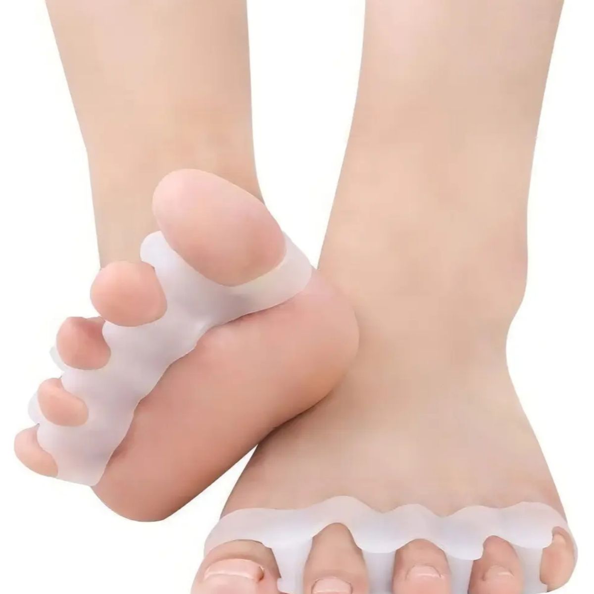 GENERICO - Separador Dedos Pie Corrector Juanete Protector Silicona Par