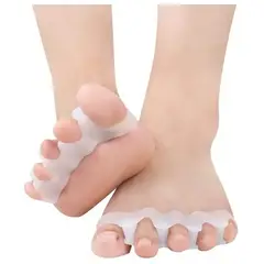 GENERICO - Separador Dedos Pie Corrector Juanete Protector Silicona Par