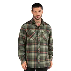 PANAMA JACK - Camisa Hombre Leñador Manga Larga Verde