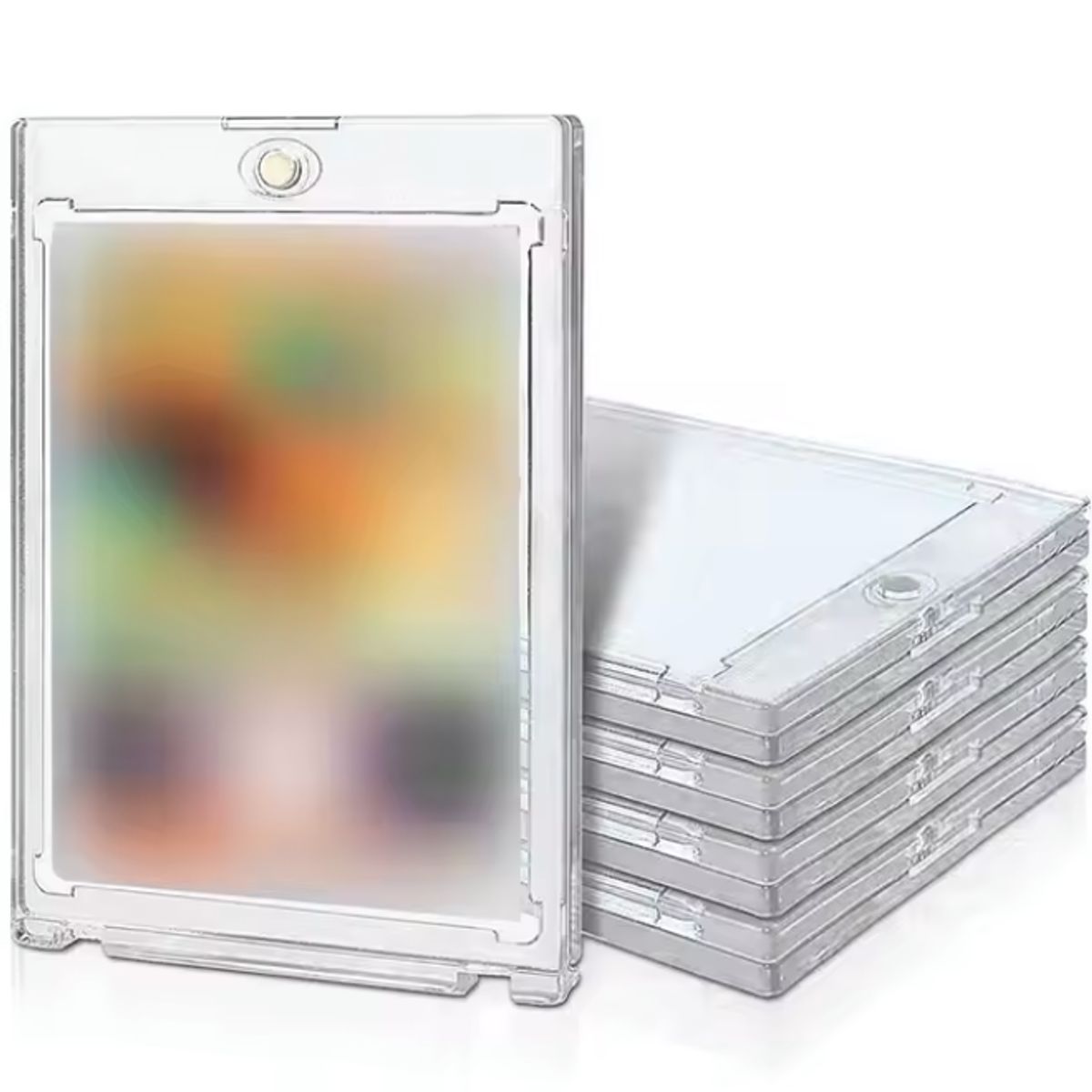 GENERICO - Pack 3 Cardcase Para Cartas Protector Acrílico Magnético