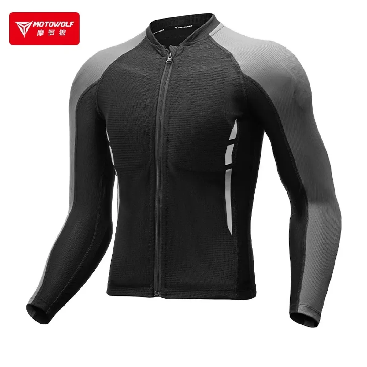 MOTOWOLF - Chaqueta Ajustada Con Protecciones Para Motociclismo Motowolf MDL1032