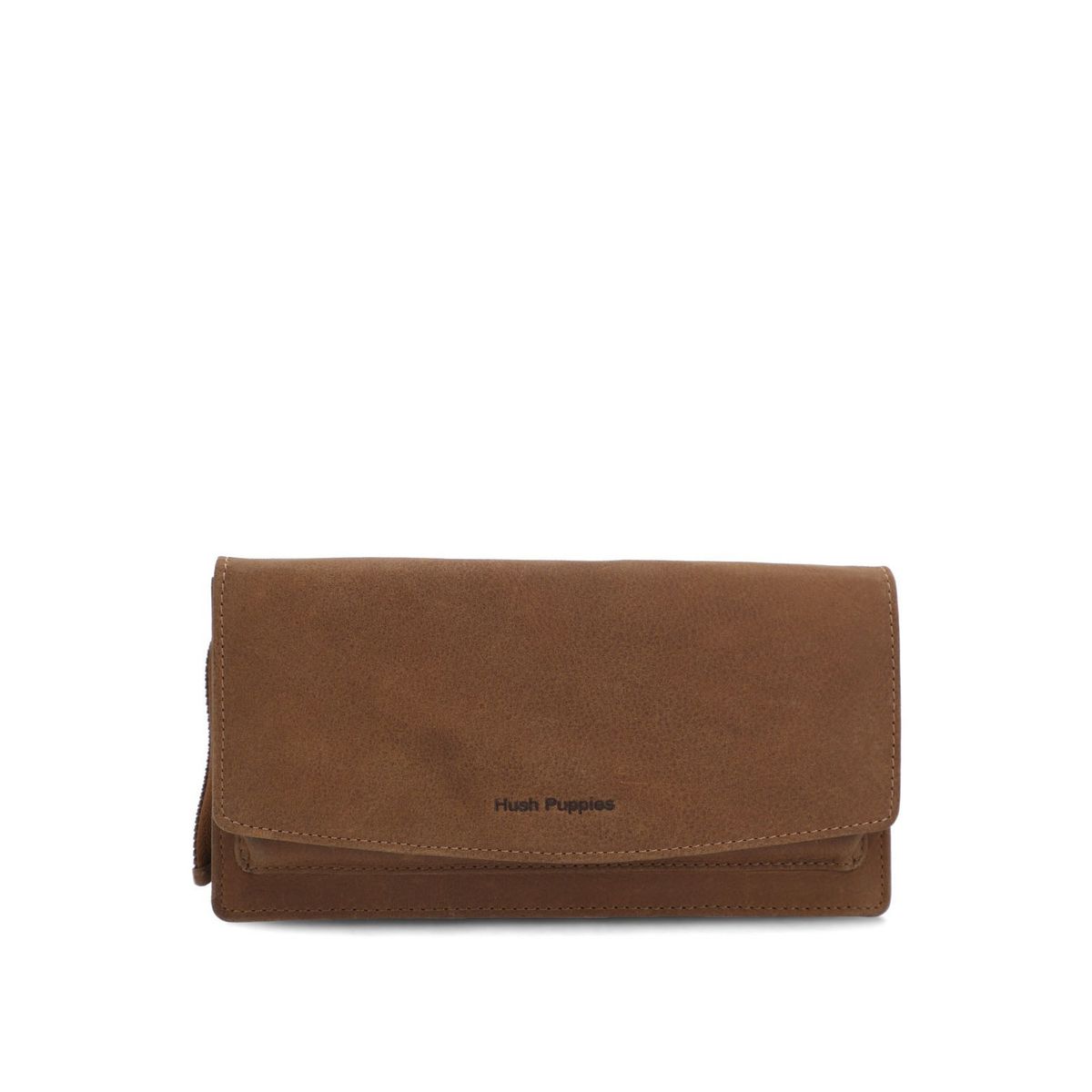 HUSH PUPPIES - Billetera Cuero Mujer Th Garrett Cross Café HUSH PUPPIES