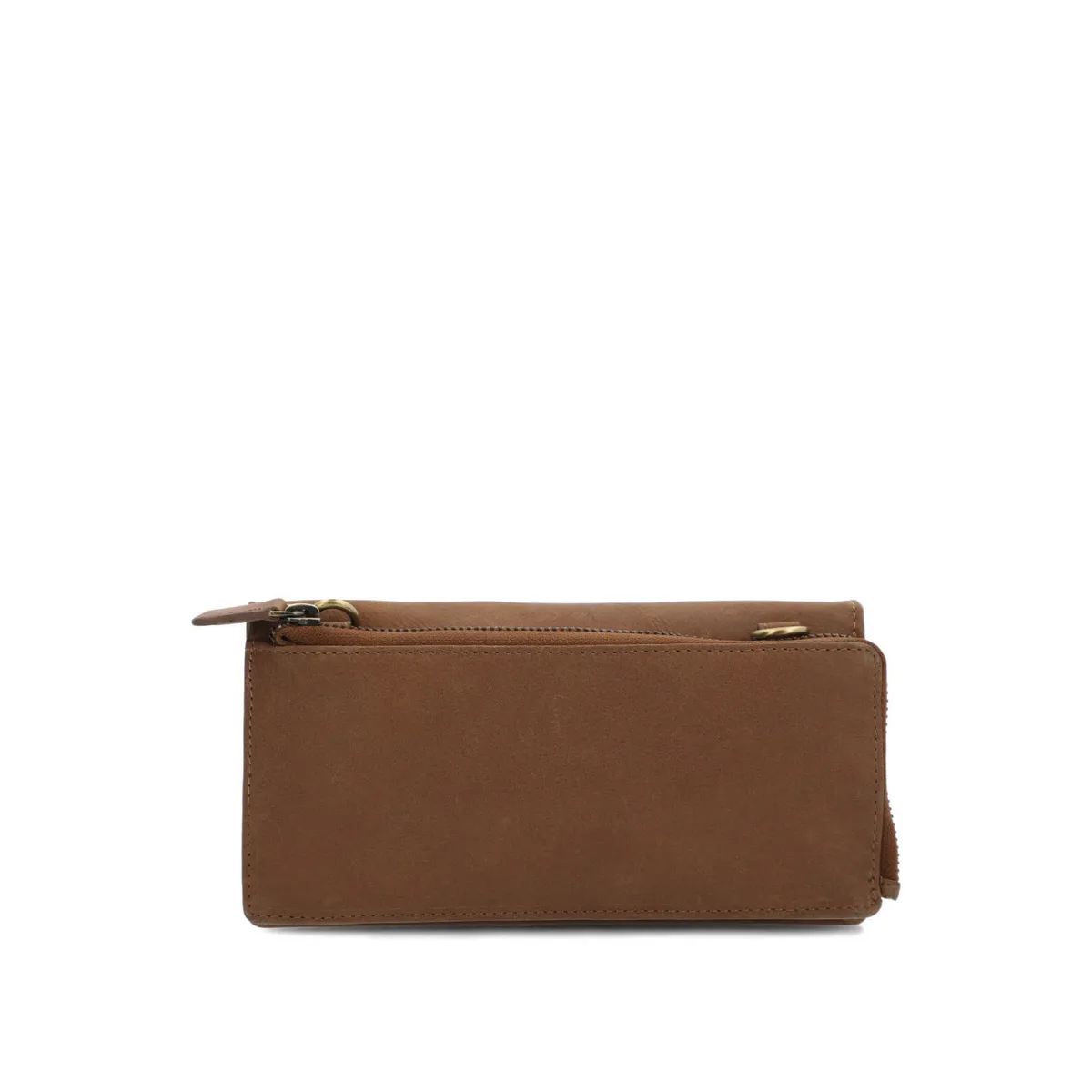 HUSH PUPPIES - Billetera Cuero Mujer Th Garrett Cross Café HUSH PUPPIES
