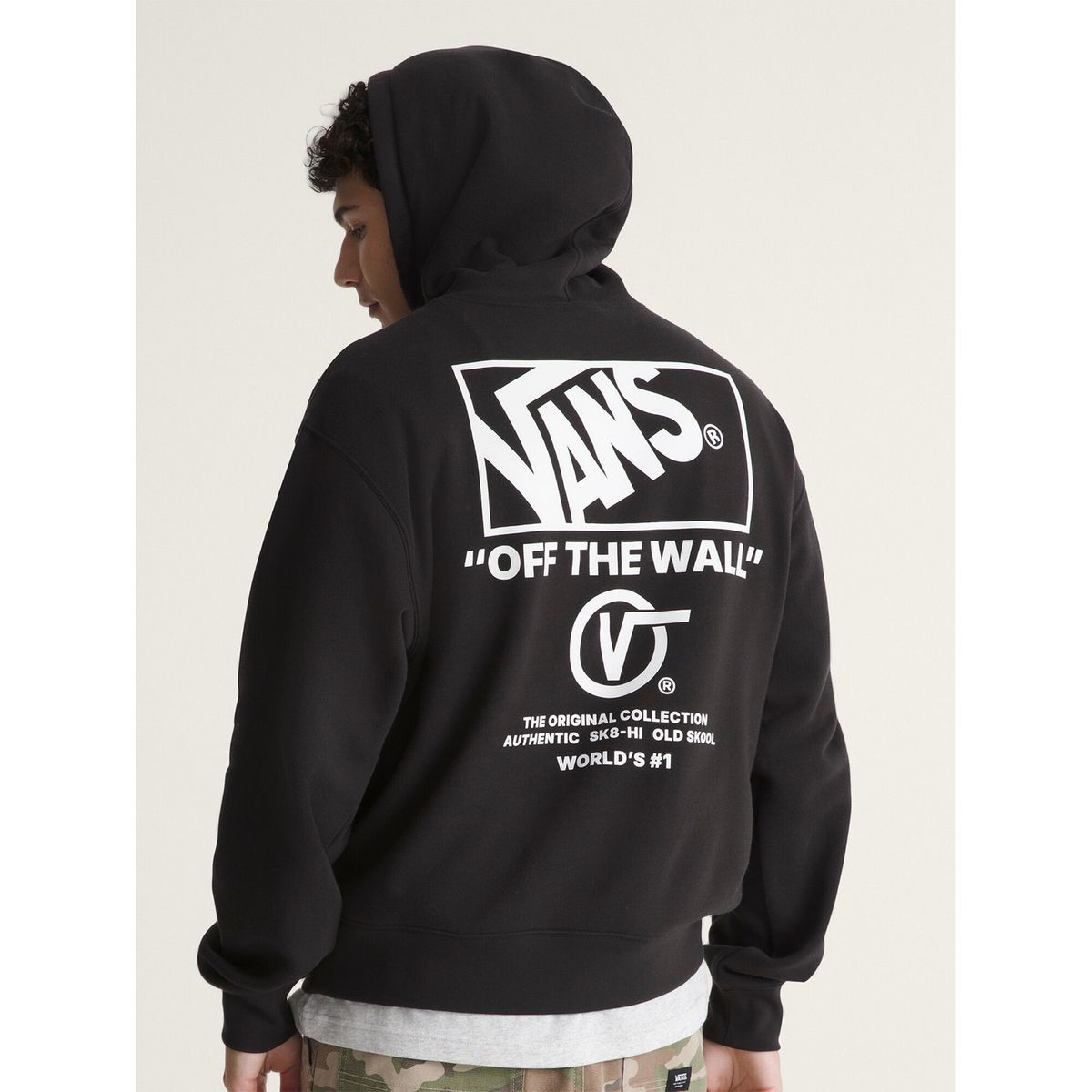 VANS - Poleron Hombre Stacked Hi Pullover Negro VANS