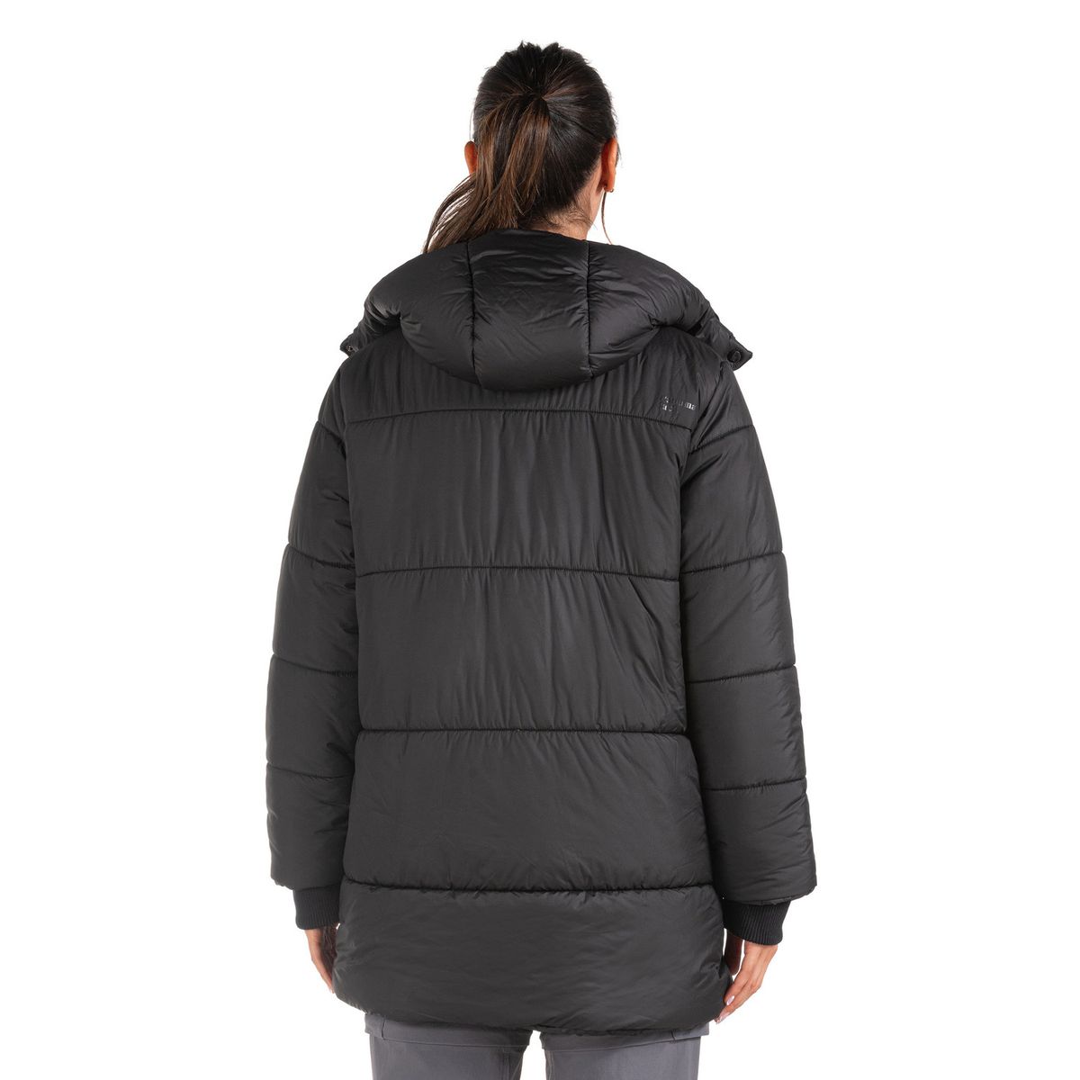 PANAMA JACK - Parka Mujer Larga Gorro Desmontable Negro Panama Jack