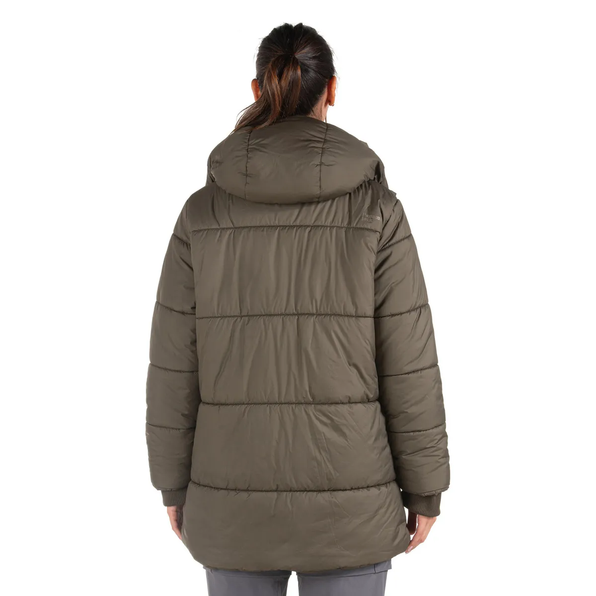 PANAMA JACK - Parka Mujer Larga Gorro Desmontable Verde Panama Jack