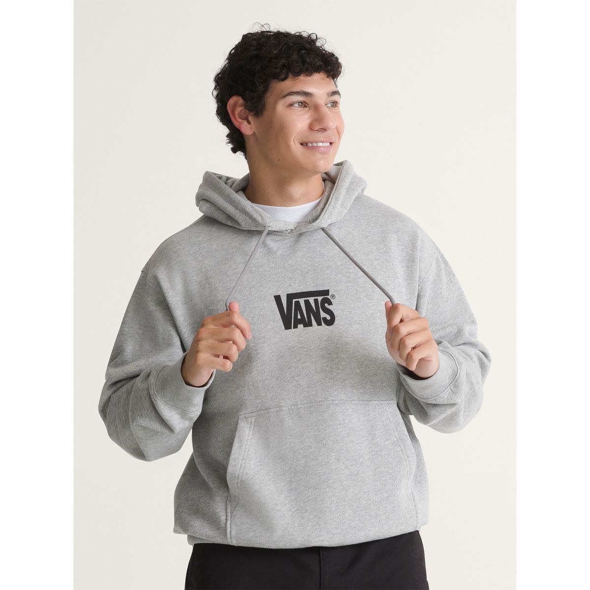 VANS - Poleron Hombre Stretch Logo Pullove Gris VANS