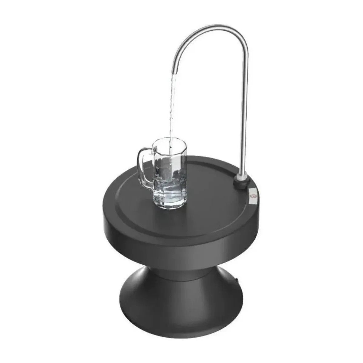 GENERICO - Bomba Dispensador Agua Recargable Electrico Base Para Vaso Color Negro BELUG
