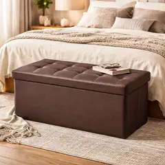 GENERICO - Puff Organizador Taburete Plegable Banco Organizador Baúl