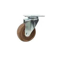 GENERICO - Rueda Horno 280° Fibra de Vidrio + PA Placa Giratoria Ø75 MM Carga 80 Kg