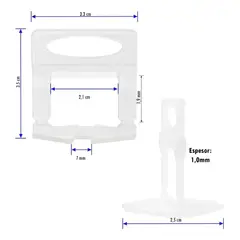KAMASA - Clips Separador Nivelador De Cerámica 1.0mm 100pcs