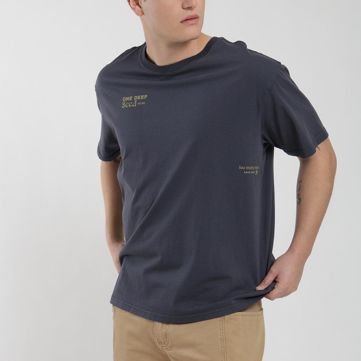 KAYA UNITE - Polera Oversize Algodón Aniversario Hombre