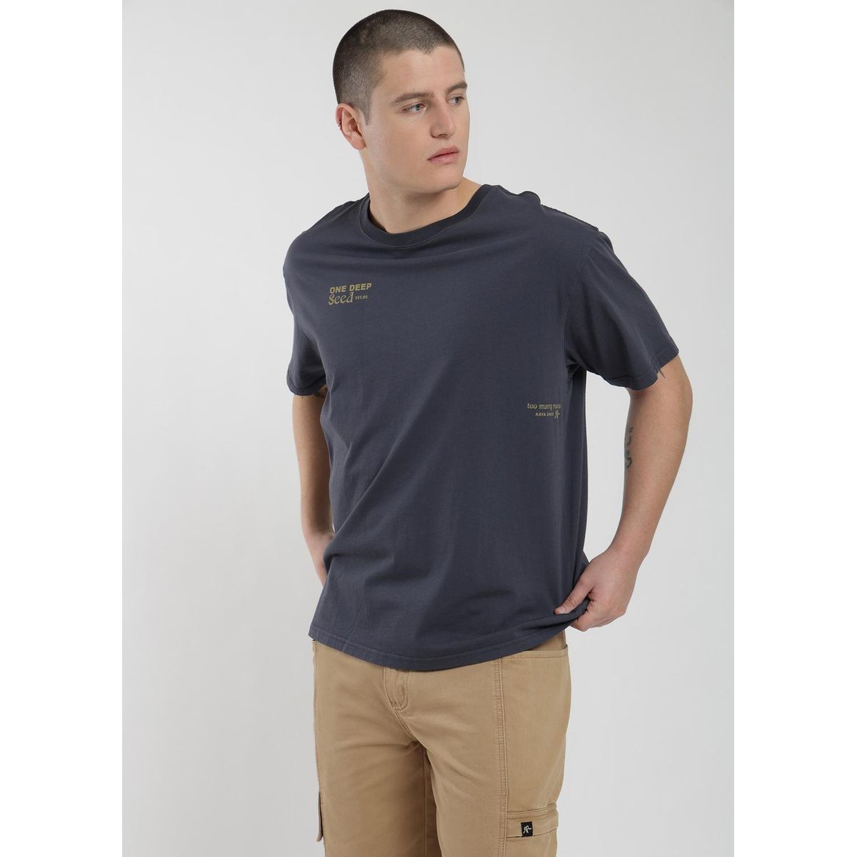 KAYA UNITE - Polera Oversize Algodón Aniversario Hombre