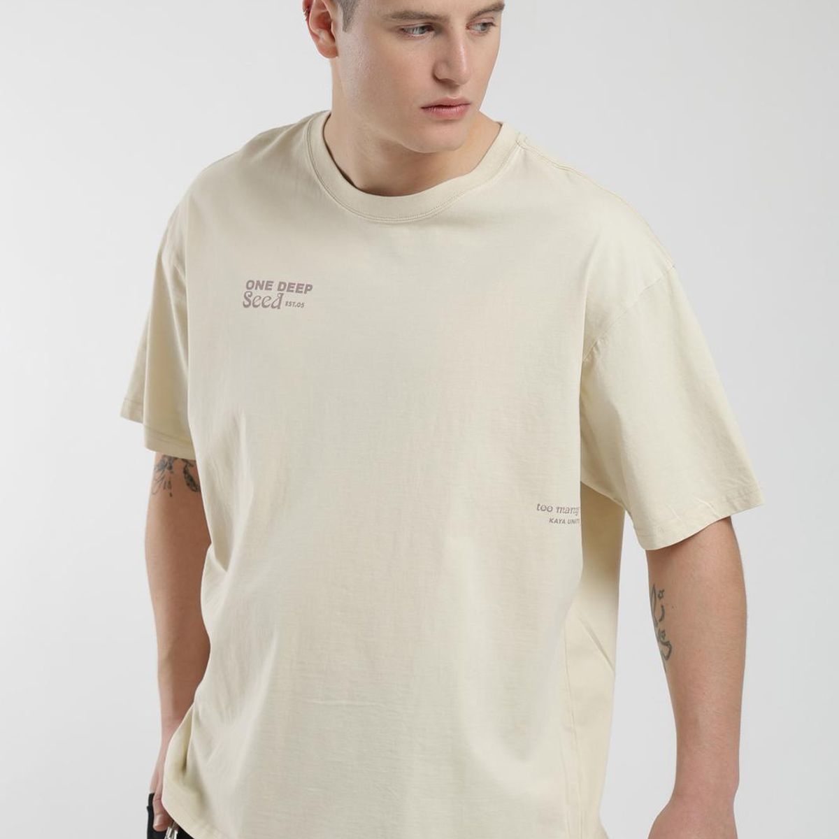 KAYA UNITE - Polera Oversize Algodón Aniversario Hombre