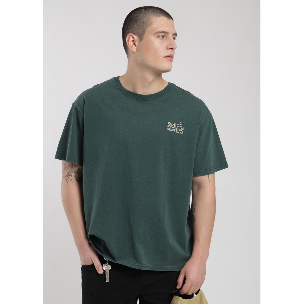 KAYA UNITE - Polera Oversize Algodón Aniversario Hombre