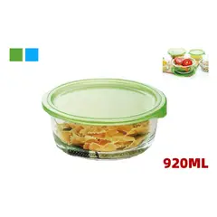 GENERICO - Contenedor Hermetico Vidrio Surtido 950 Ml 17x17x6 Cm