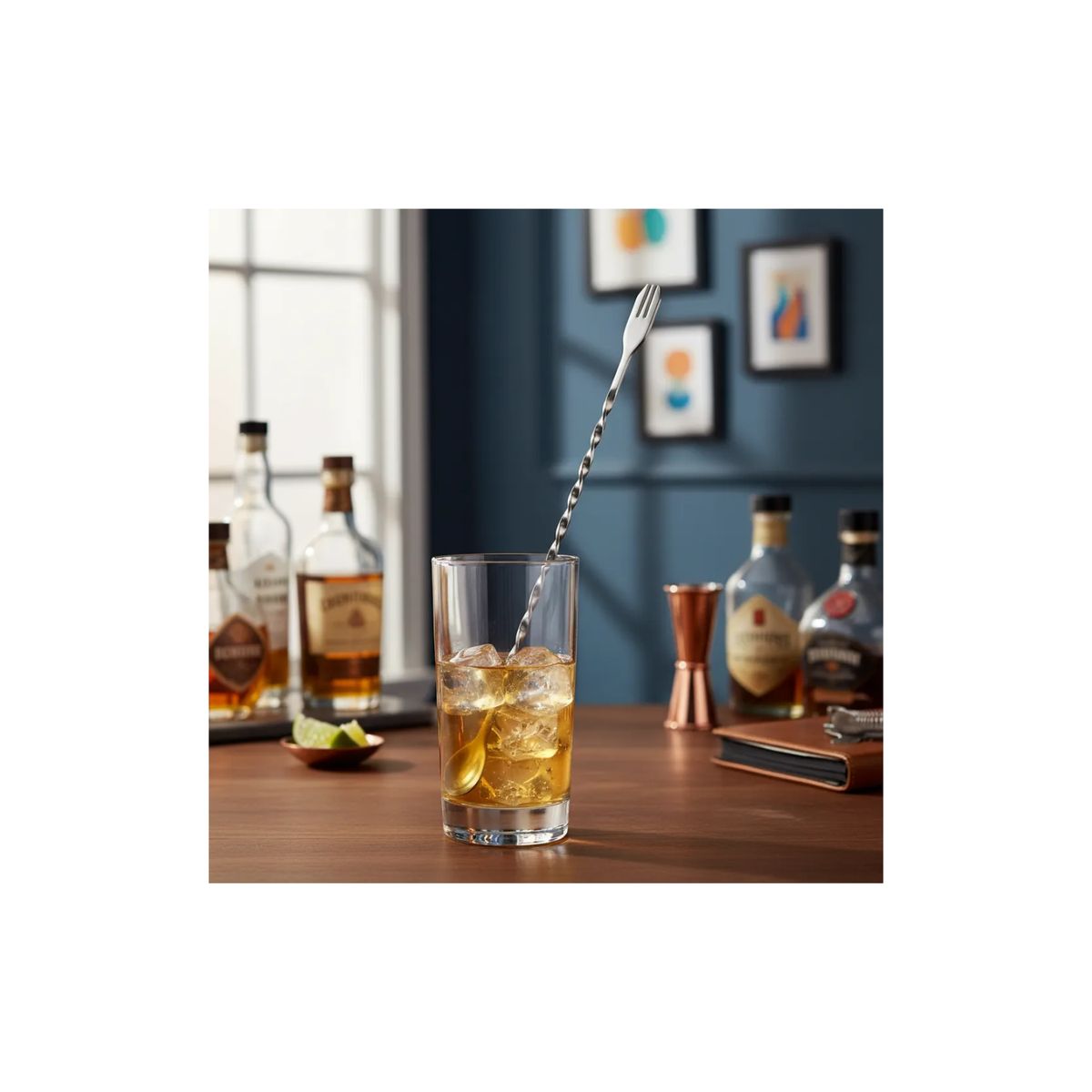 GENERICO - Cuchara Mezcladora Bar 26cm Acero Inoxidable Bartender