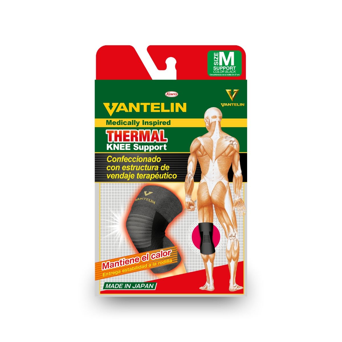 VANTELIN - Rodillera Thermal Vantelin M Negra