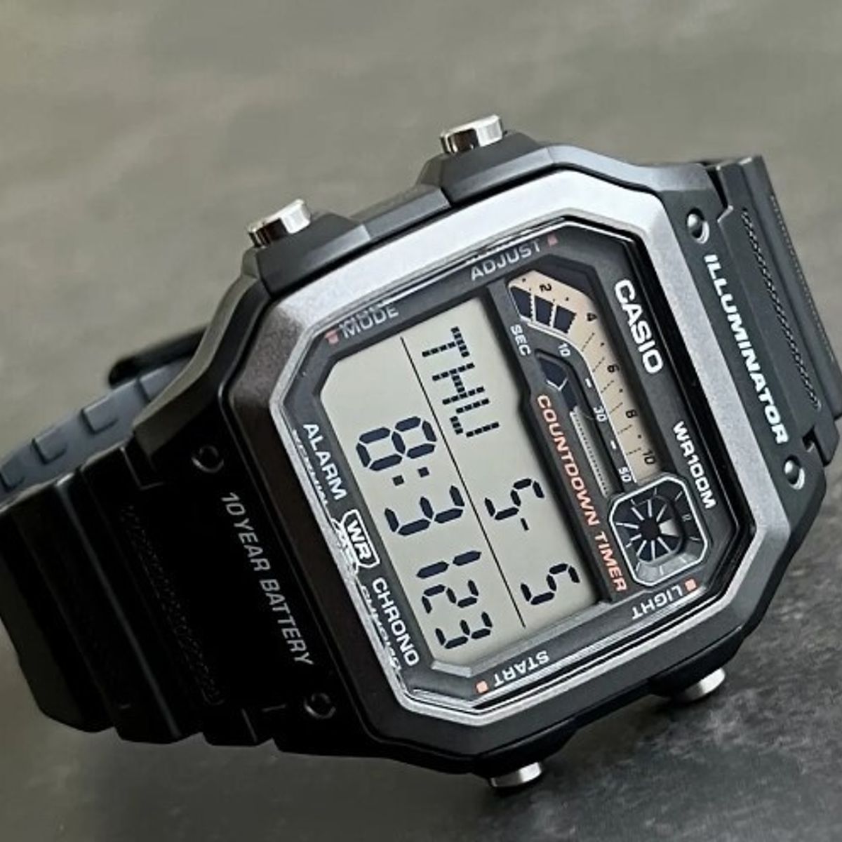 CASIO - RELOJ CASIO WS1600H-1A HOMBRE DIGITAL ILUMINATOR WR10M