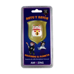 AMAZING - Protector de Cable de Gato de la Suerte Blanco