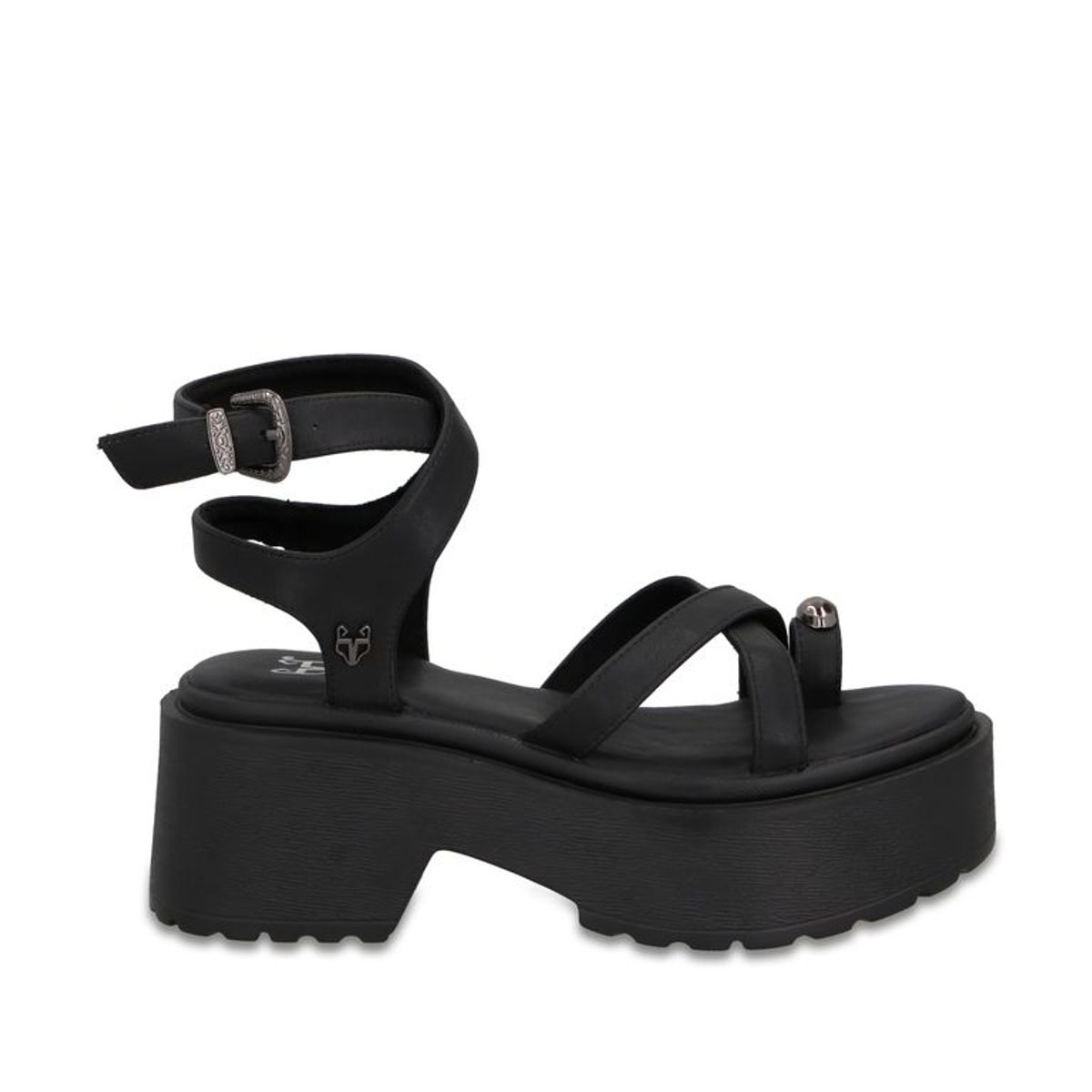 GOTTA - Sandalia Plataforma Negra Mujer 45986 Gotta