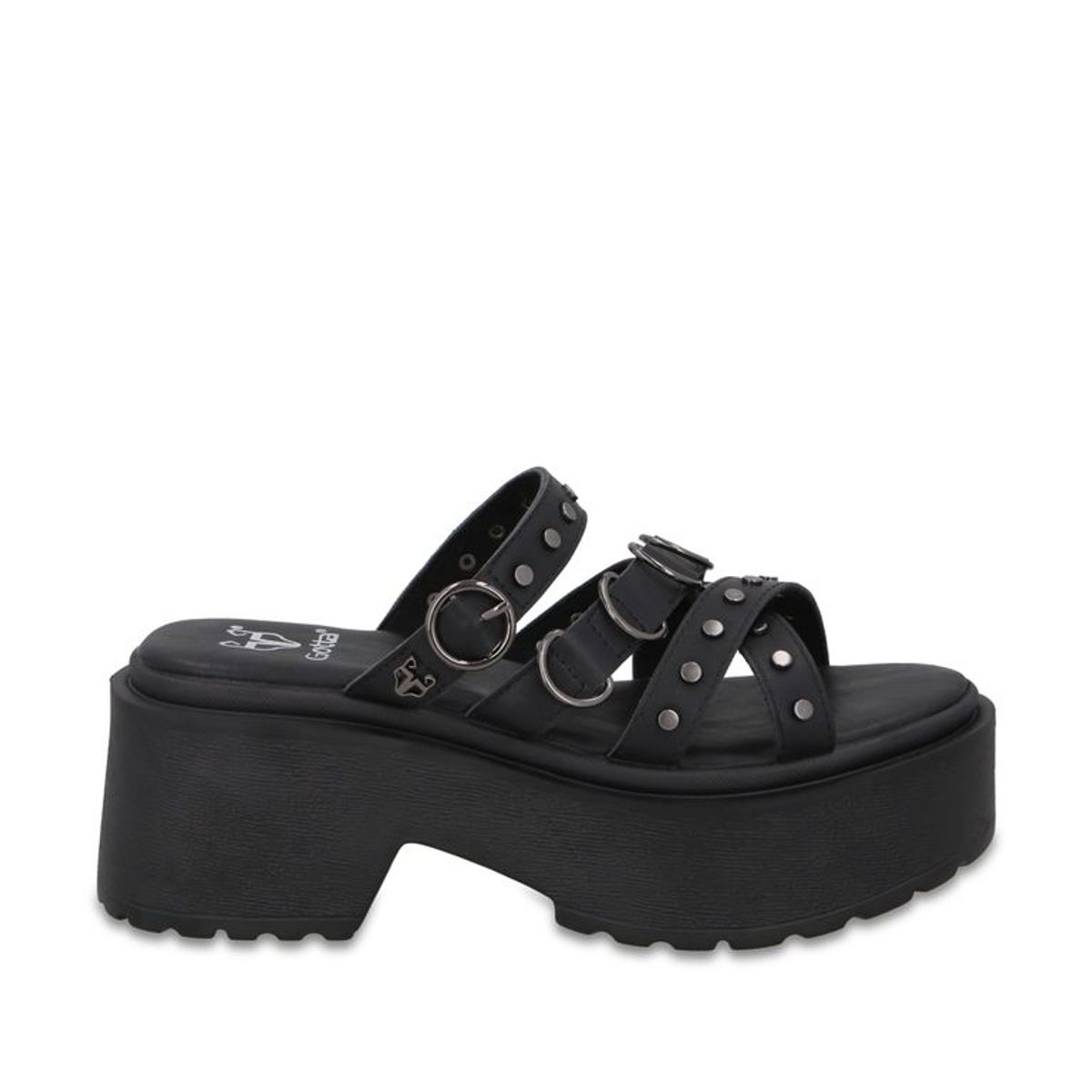 GOTTA - Sandalia Plataforma Negra Mujer 45987 Gotta