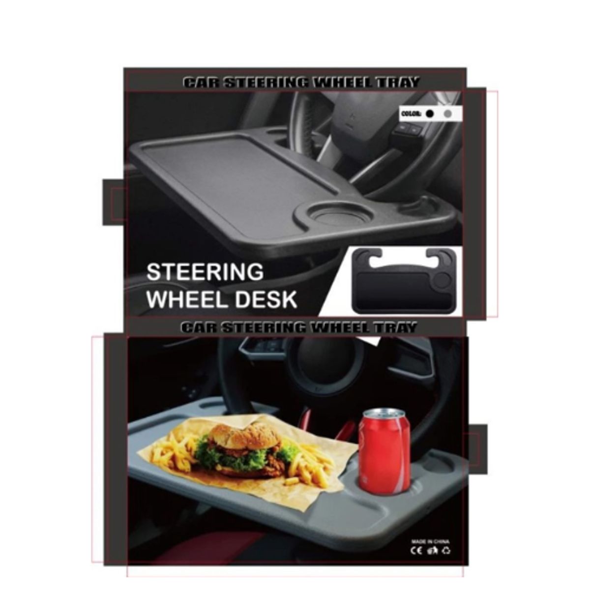 GENERICO - Mesa Multifuncional Universal Para Volante De Carro