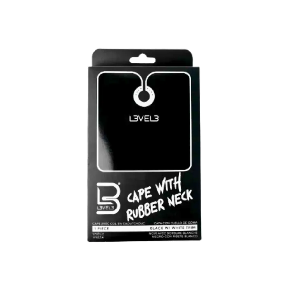 L3VEL3 - Capa de Corte Profesional Level 3 - Cuello de Goma - Negra/Blanca
