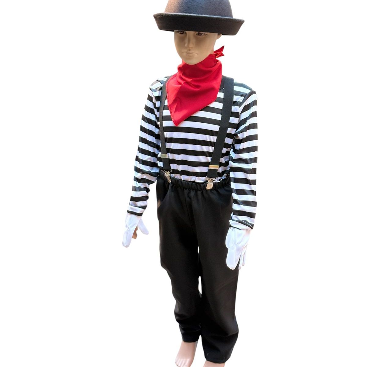 GENERICO - DISFRAZ DE MIMO PARA NIÑOS TALLA 2