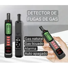 GENERICO - Detector de fugas de gas. Gas licuado. Gas natural. Gasfiter. Con alarma.