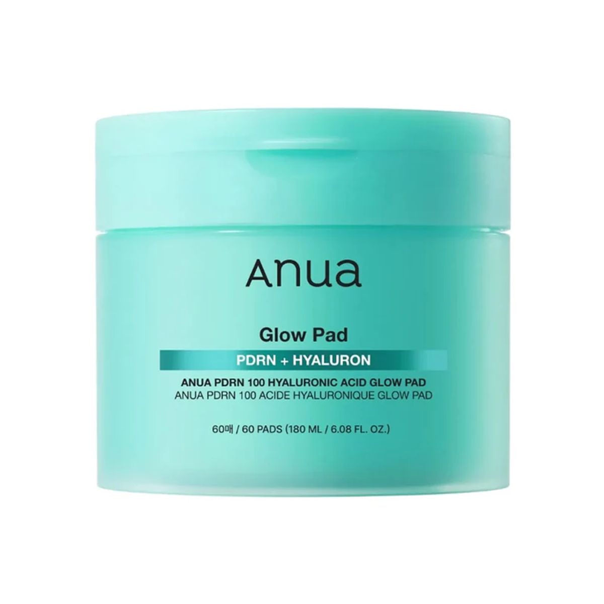 ANUA - PDRN 100 Hyaluronic Acid Glow Pads - 180ml (60 unidades) Anua