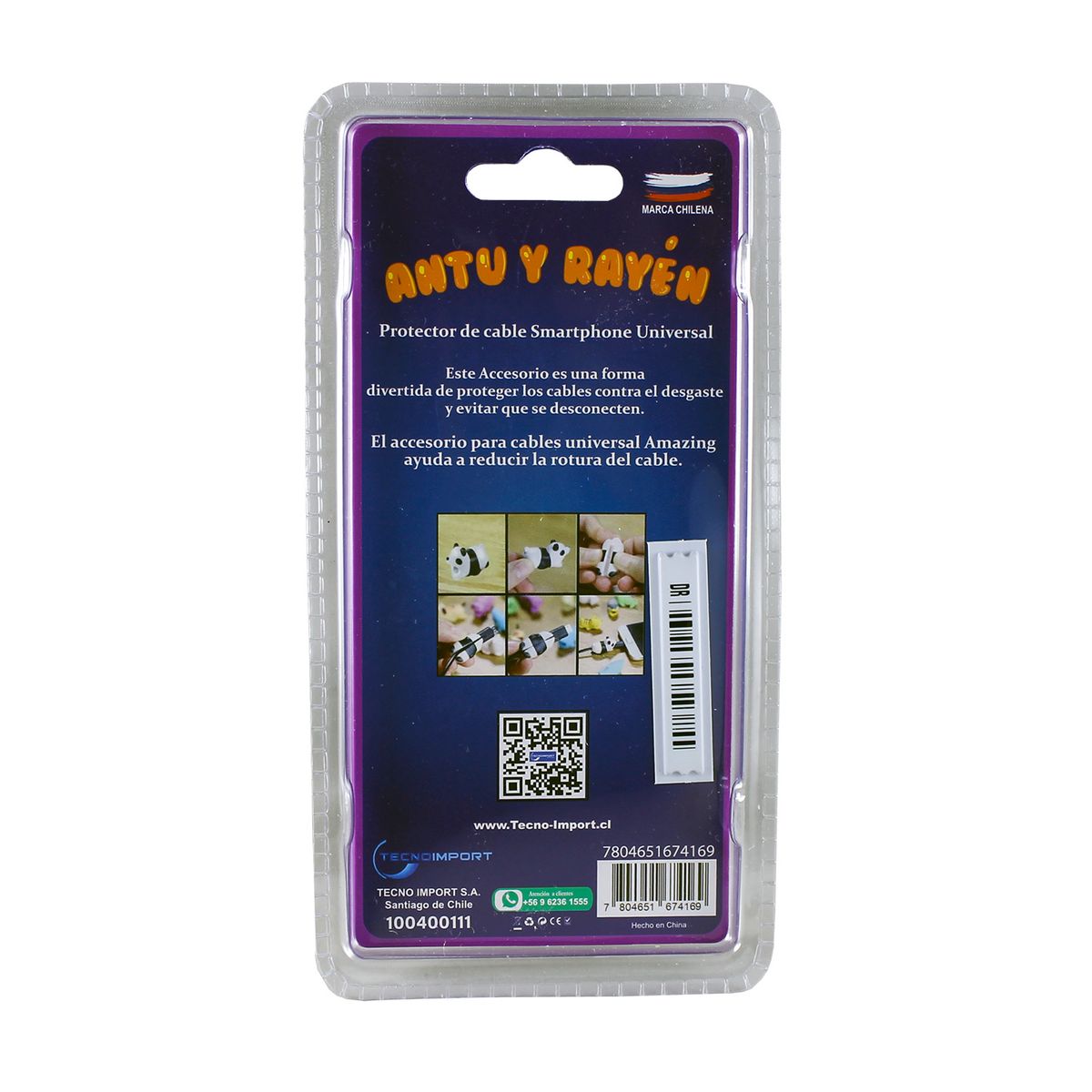 AMAZING - Protector de Cable de Gato de la Suerte Rojo