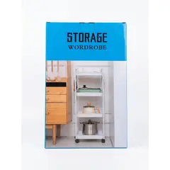 GENERICO - Carrito Organizador D Almacenamiento Con Ruedas De 4 Niveles