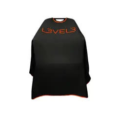 L3VEL3 - Capa de Corte Profesional Level 3 - Cuello de Goma - Negra/Roja