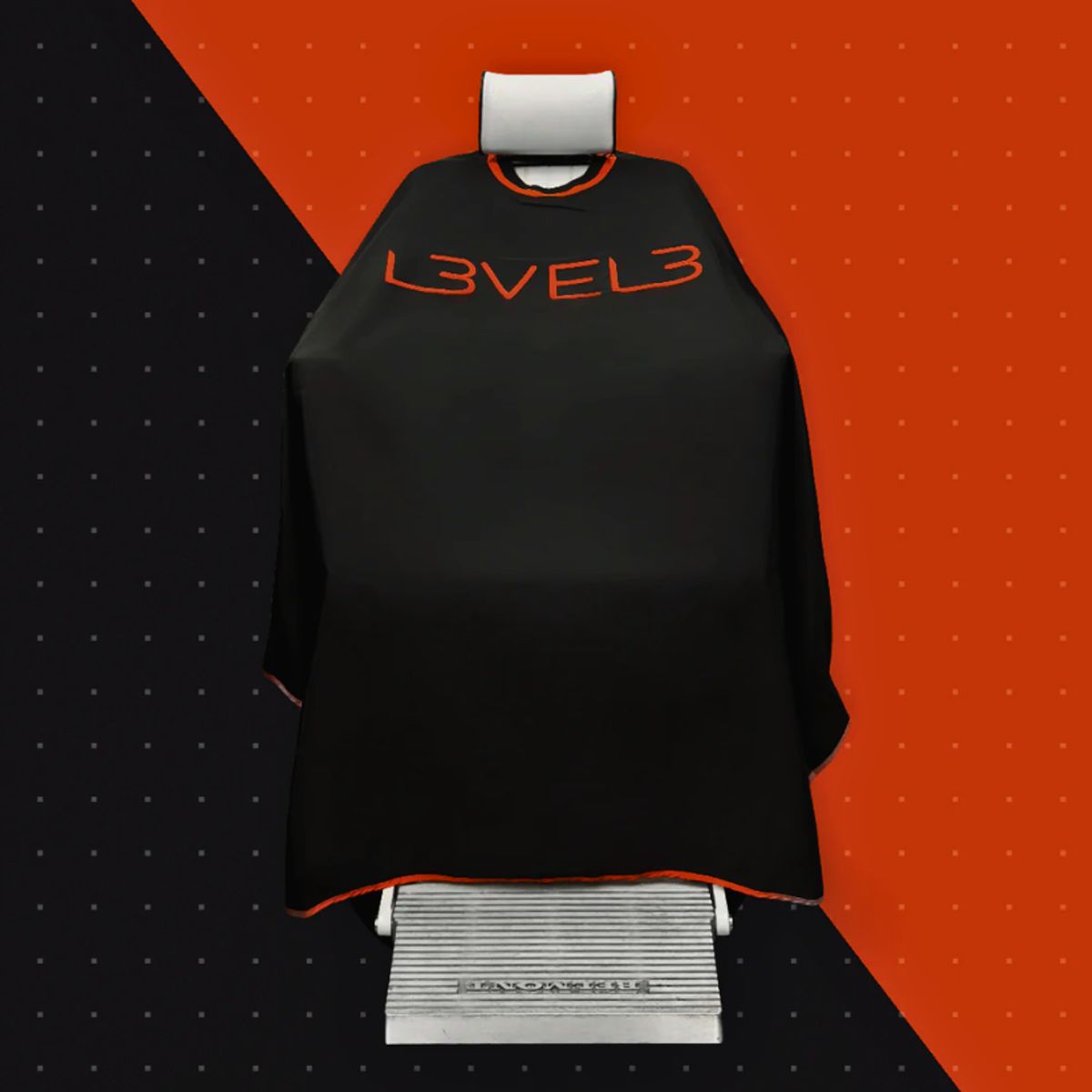L3VEL3 - Capa de Corte Profesional Level 3 - Cuello de Goma - Negra/Roja