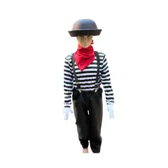 GENERICO - DISFRAZ DE MIMO PARA NIÑOS TALLA 4 A LA 16