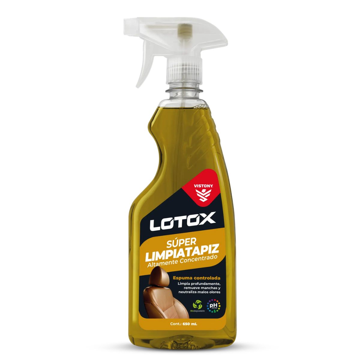 VISTONY - Limpiatapiz Lotox Vistony 650 ml Limpieza Profunda Interior
